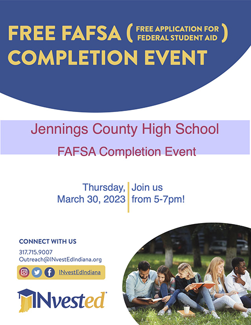 Free FAFSa Completion Event flyer