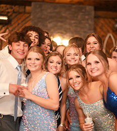 Jennings High School students at the prom